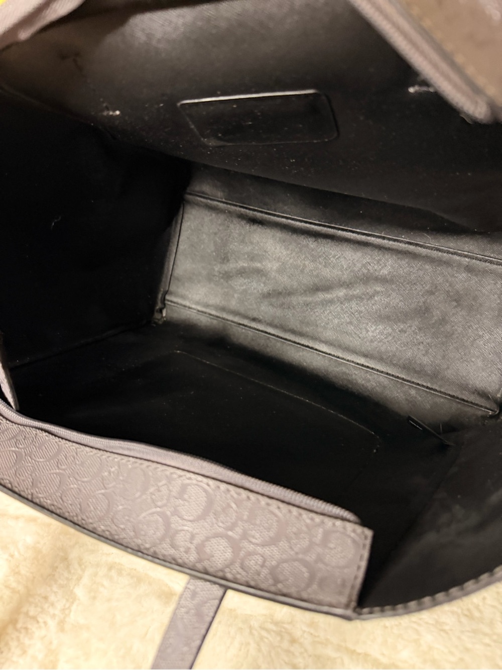 GUESS Gray Embossed Logo Tote - Picture 5 of 5